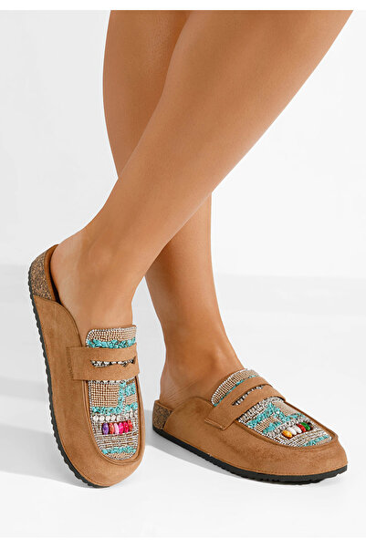 B T Shoes Khaki šľapky dámske Marlie