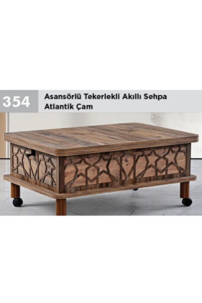 Niva Baza Akıllı sehpa Masa olabilen sehpa Tekerlekli sehpa Atlantik çam 354