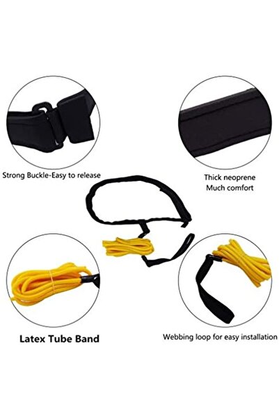 Arabest Swim Training Belt, 4M Bungee Cord Resistance Bands, Tether Stationary Swimming, Harness Sta