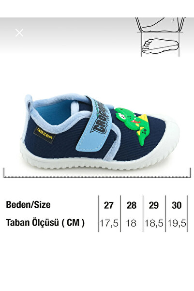 GEZER Boy's Winter Single Velcro Adjustable Comfortable Sole Home, Garden, School, Nursery Slippers Shoes