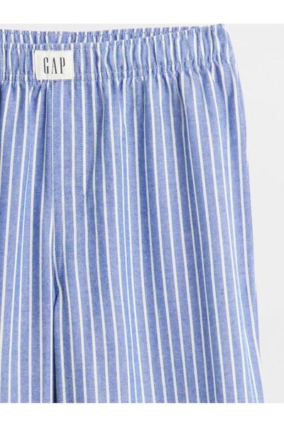 GAP Erkek Çocuk Mavi Kids Geri Dönüştürülmüş Flannel Pj Pantolon