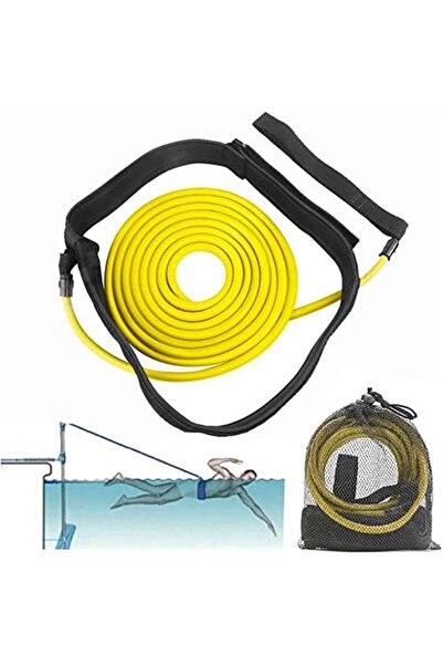 Arabest Swim Training Belt, 4M Bungee Cord Resistance Bands, Tether Stationary Swimming, Harness Sta