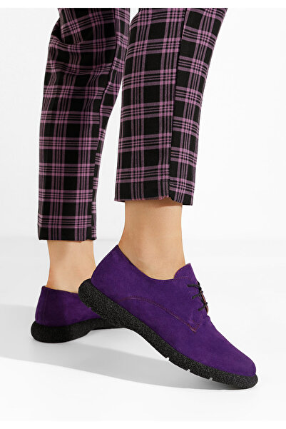 B T Shoes Women's casual leather shoes Karysa V2 purple