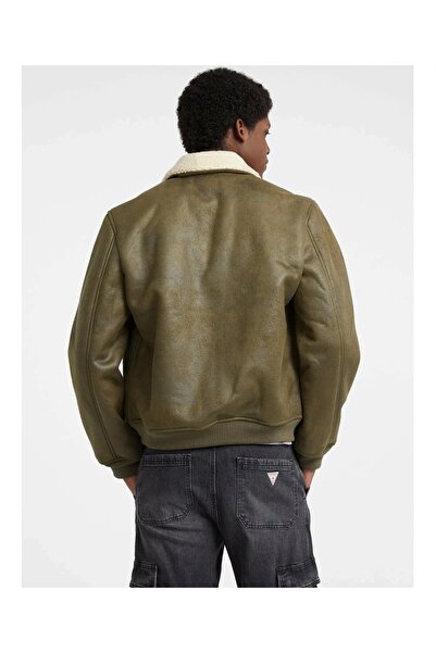 Guess Jeans Erkek Yeşil Bomber Ceket M5BL1DW1862-F8LJ