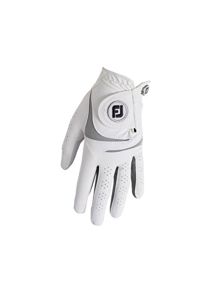 FootJoy 67958 WeatherSof Kadın Golf Eldiveni Beyaz/Gri Sol ML