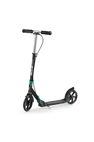 Söke Trotineta, din aluminiu, inaltime reglabila, frana de picior si de mana, pliabila, roti 200 x 30 ...