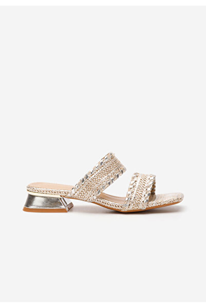 B T Shoes Mule με τακούνι Cindi V2 ασιμι