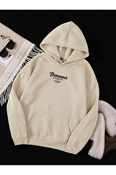 trendypassion سويت شيرت كبير الحجم مطبوع عليه ألف للجنسين