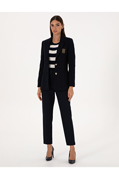 Pierre Cardin Navy Blue Slim Fit Jacket 50310085-Vr033