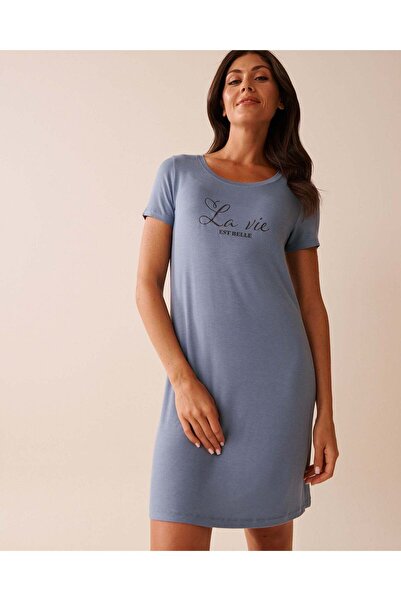 La Vie en Rose Soft Jersey Short Sleeve Sleepshirt