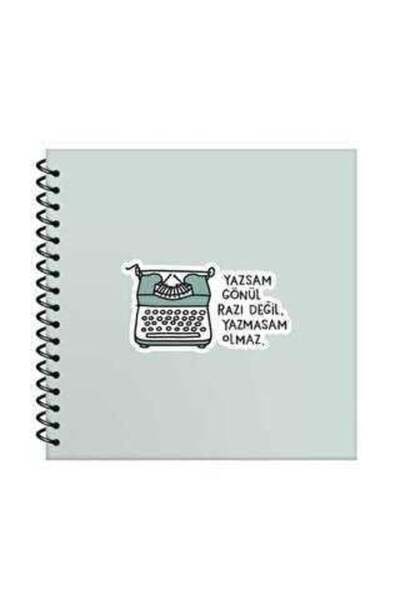 KESKİN COLOR Sharp Sensations 16X15 Hardcover Lined Spiral Notebook with Stickers 50 Pages - if You Write, Your Mind Will Be Satisfied.