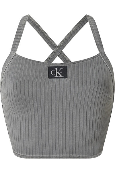 Calvin Klein BRALETTE LONGLINE Kadın Siyah Bikini Üstü