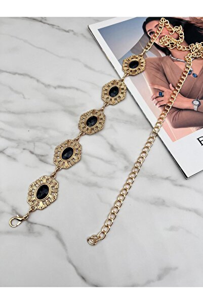 EMR Official Taş Detaylı Kadın Kemeri,Ceket Kemeri,Bel Kemeri,Pantalon Kemeri