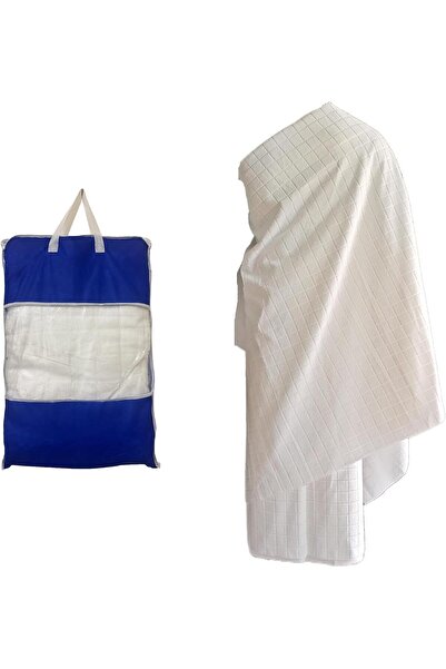 SKY TOUCH SKY-TOUCH Ihram Towel Set for Hajj & Umrah : 2-Piece Ihram Ahram Towels with Bag
