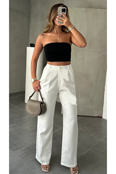 Lila Moda Women's High Waist Palazzo Pants Wide Leg Stylish Casual Combination