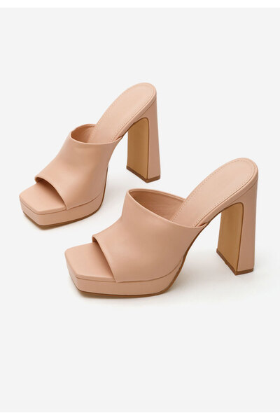 B T Shoes Mule με τακούνι Jysela Νουντ