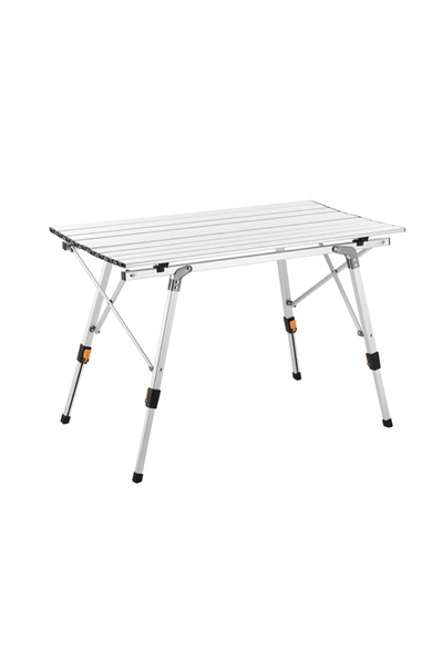 Lawazim Aluminum Folding Picnic Table 90x52cm - Adjustable Height Roll Up Camping Table with Bag