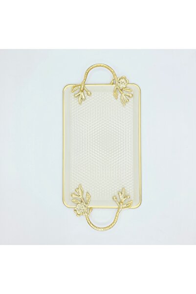 Lavin Rectangular Presentation Tray with Cream Metal Tattoo