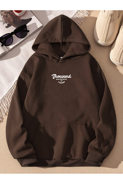 trendypassion سويت شيرت كبير الحجم مطبوع عليه ألف للجنسين