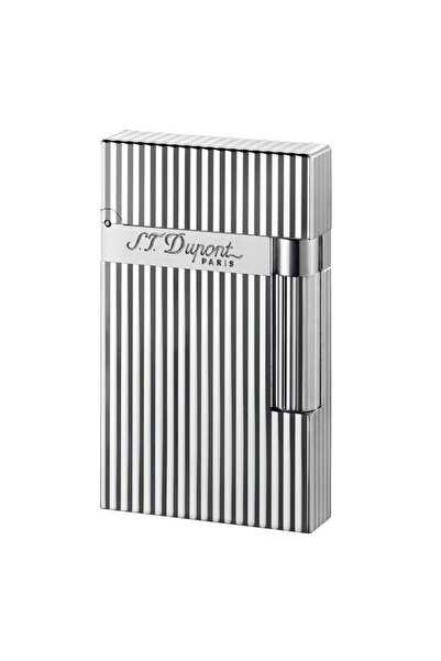 S.T. Dupont Ligne 2 Briquet Lignes Verticales Argent Çakmak 16817