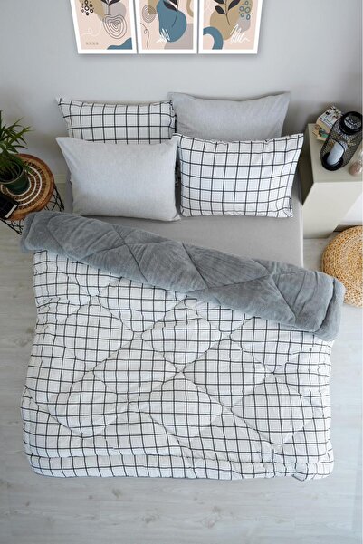 Shopyteks Single Welsoft Puffi Quilt 155X215 |   1 Piece with Pillowcase |   Cotton % Soft