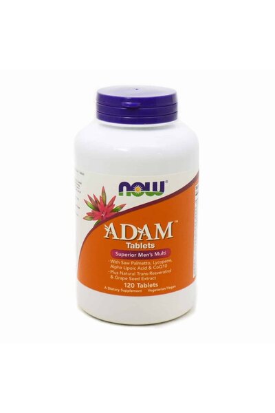 Belora Multivitamin for Men ADAM, NOW Foods 60 Vegan Tablets