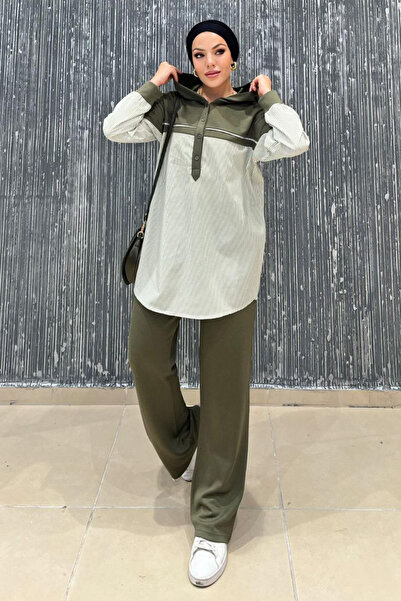 TrendParis Striped Sports Two-Piece Suit