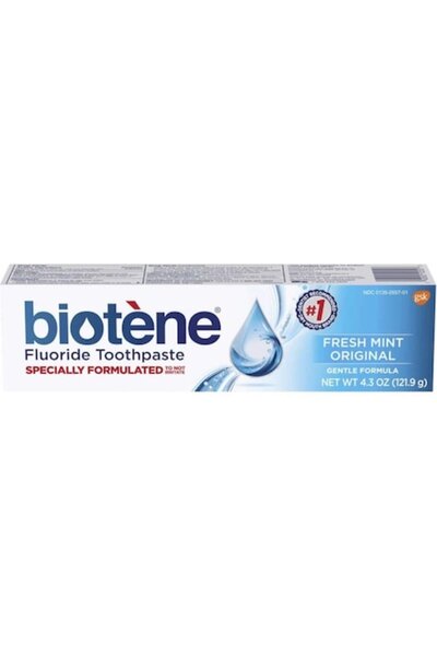 Biotene Pastă de dinți Fresh Mint Original, efect hidratant, pentru gură usca...