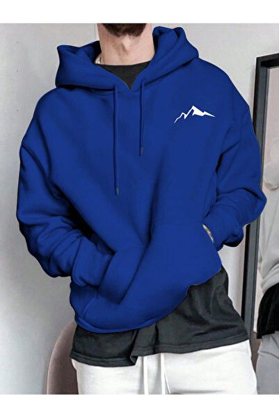 trendypassion Unisex Minimal Dag εμπριμέ φούτερ Oversize