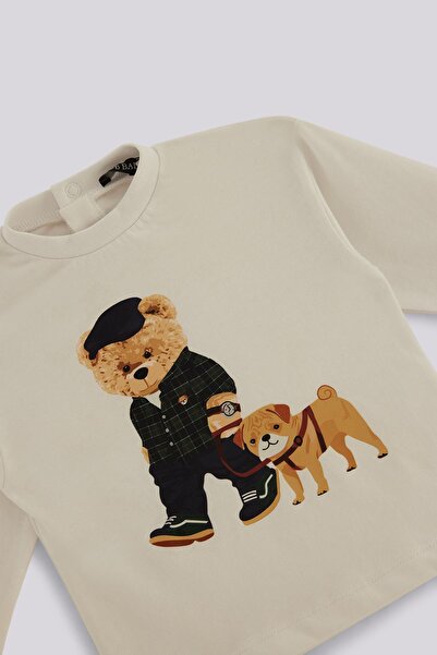 GB Baby BG Store Erkek Bebek Beyaz Tshirt