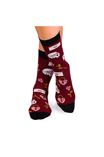 Pirin Hill Sosete bumbac Colour Cotton Socks ST VALENTINE'S DAY Bordeaux