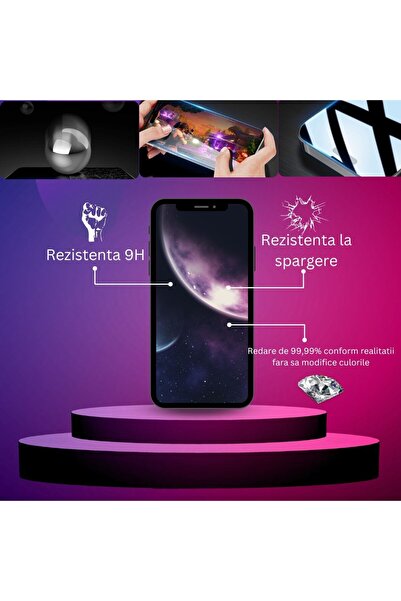 Flippy Ceramic Screen Protector for Apple iPhone 15 Plus, Transparent HD, 9H, Black Edges