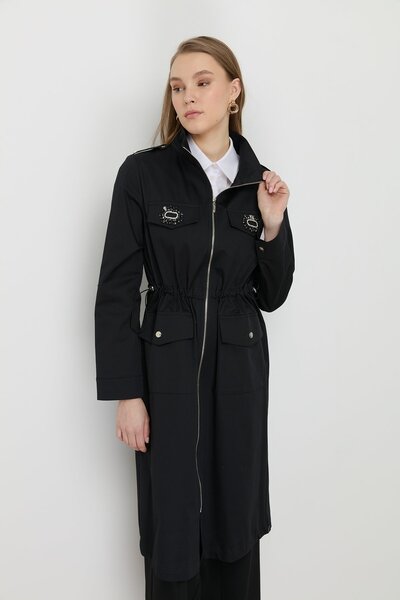 Nihan Aksesuar Detaylı Kap Siyah