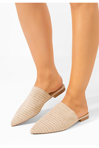 B T Shoes Mules γυναικεια Karlyana μπεζ