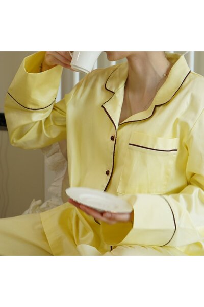 i love home glass No:3 Butter Yellow Takım Pijama