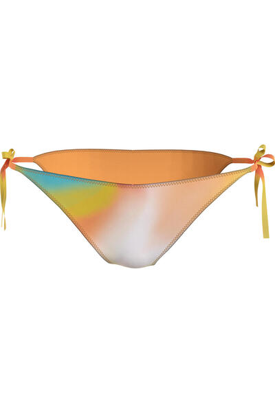 Calvin Klein STRING SIDE TIE-PRIN Kadın Sarı Bikini Altı