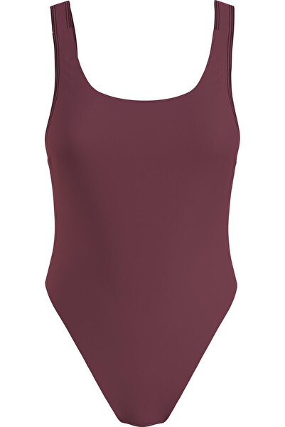 Calvin Klein ONE PIECE Kadın Bordo Mayo