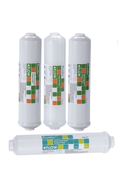 Genel Markalar Su Arıtma Cihazları 12" Inline 4'lü Filtre Seti Nsf Sertifikalı