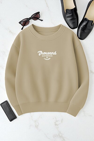 trendypassion سويت شيرت كبير الحجم مطبوع عليه ألف للجنسين