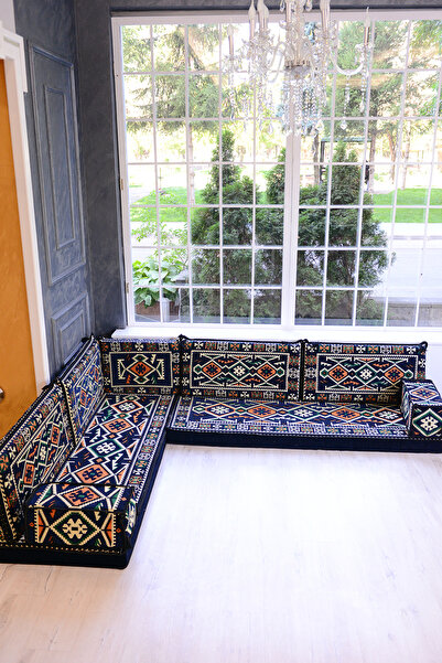 BAKIRÖZÜ HOME Şark Köşesi Takımı Konsepti Anadolu Lacivert Modeli Koltuk Takı...