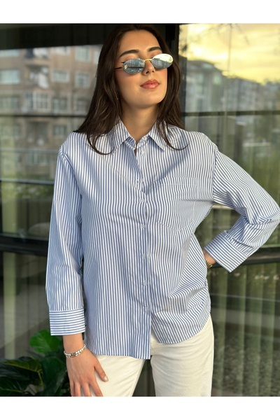 Mzr Collection Γυναικείο πουκάμισο από ποπλίνα