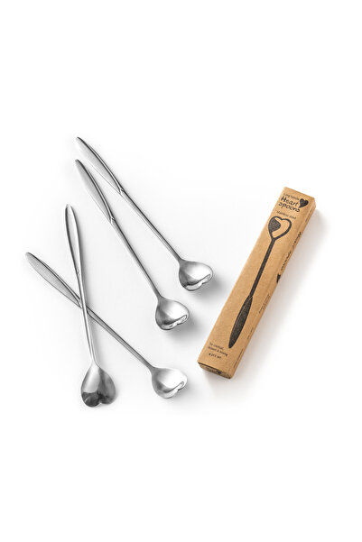 Gadget Master Set de 4 linguri în formă de inimă