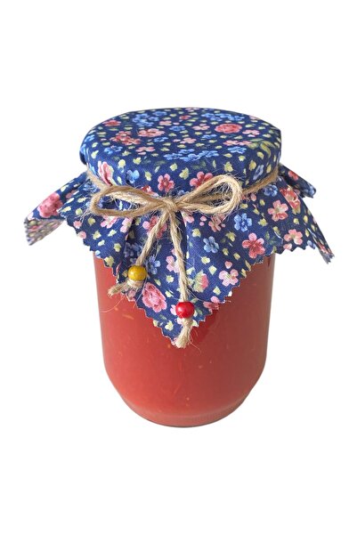 AdaEsintisi 10 Pieces of Crispy Flower Jar Lid Cover and Beaded Binding String
