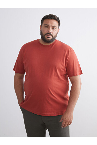 LC Waikiki Λαμπερές επιλογές από το Shining Store | Ανδρικό μπλουζάκι με λαιμόκοψη από βαμβακερό χτενισμένο βαμβάκι