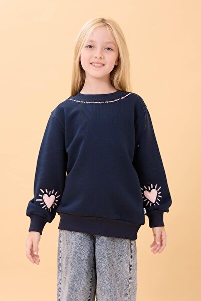 Perendi Hanorac sezonier cu decolteu tip bicicletă imprimat pentru fete, alba...