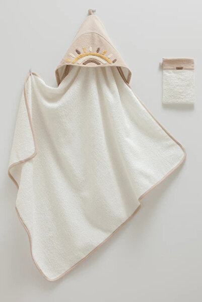 Caramell 100% Cotton Stone Color Towel and Washcloth Set 82 X 90