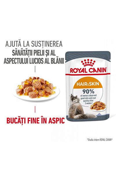 Royal Canin Hrană umedă pentru pisici, în pliculețe cu aspic, pentru îngrijir...