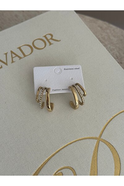 LUXSTONE Gold Stone Earrings