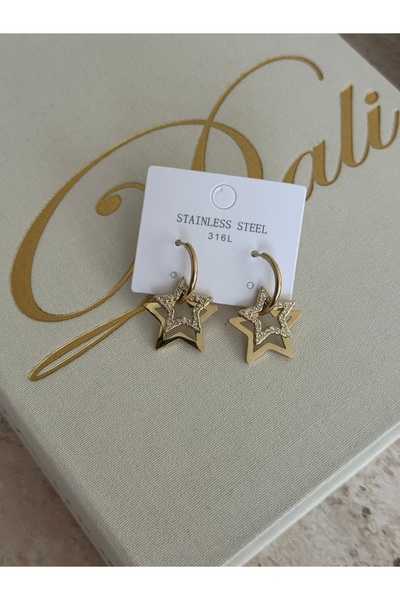 LUXSTONE Star Gold Earrings