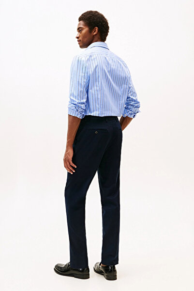 Tommy Hilfiger Erkek Düz Kesim Denton Chino Pantolon - Lacivert